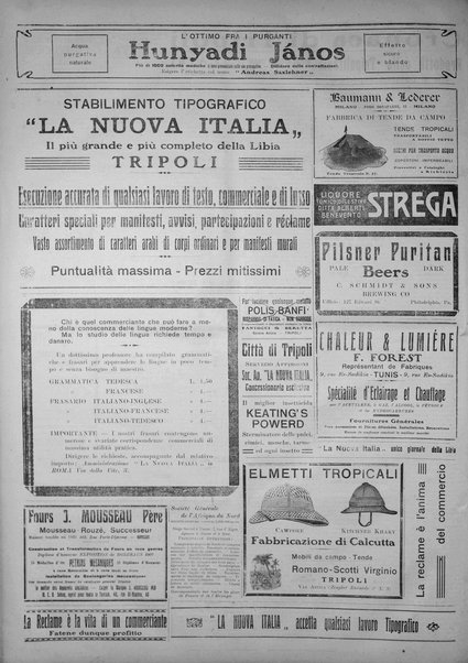 La nuova Italia : giornale quotidiano illustrato della Tripolitania e Cirenaica