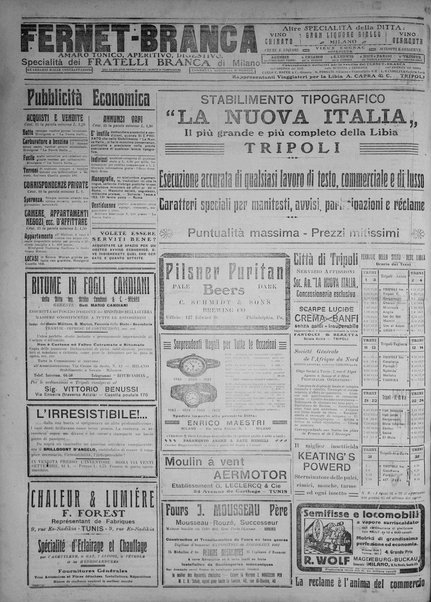 La nuova Italia : giornale quotidiano illustrato della Tripolitania e Cirenaica