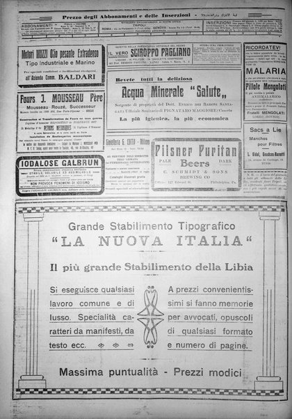 La nuova Italia : giornale quotidiano illustrato della Tripolitania e Cirenaica