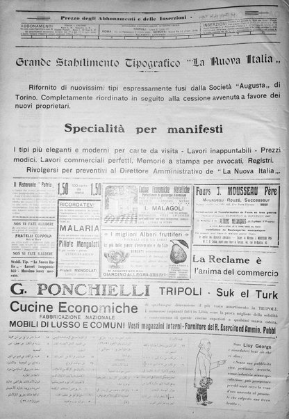 La nuova Italia : giornale quotidiano illustrato della Tripolitania e Cirenaica