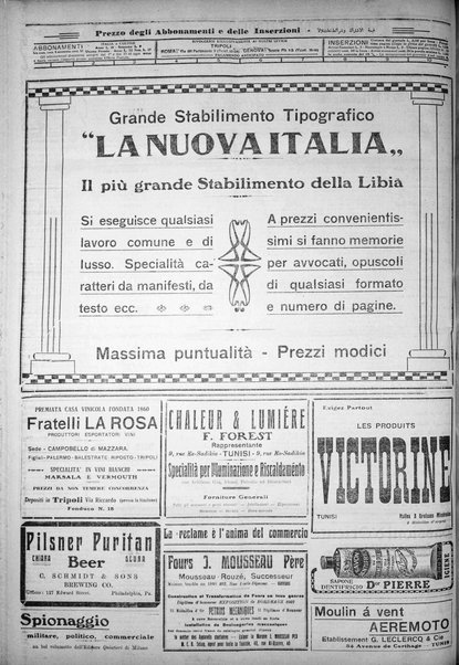 La nuova Italia : giornale quotidiano illustrato della Tripolitania e Cirenaica