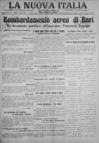 La nuova Italia : giornale quotidiano illustrato della Tripolitania e Cirenaica