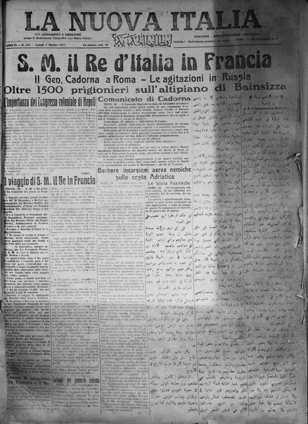 La nuova Italia : giornale quotidiano illustrato della Tripolitania e Cirenaica