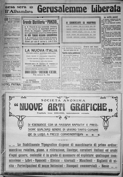 La nuova Italia : giornale quotidiano illustrato della Tripolitania e Cirenaica