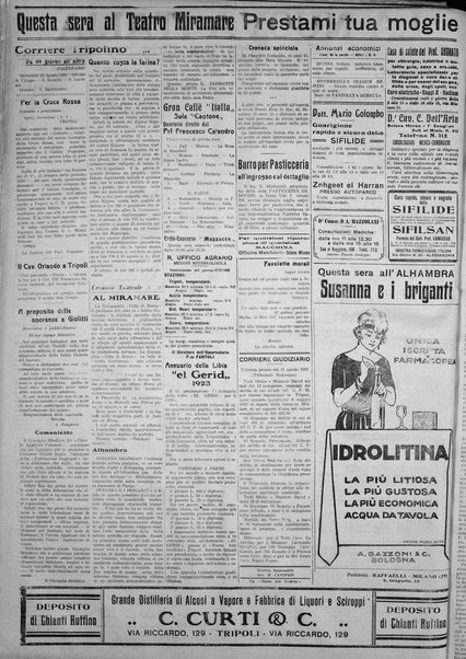 La nuova Italia : giornale quotidiano illustrato della Tripolitania e Cirenaica