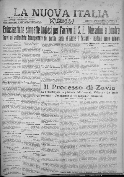 La nuova Italia : giornale quotidiano illustrato della Tripolitania e Cirenaica