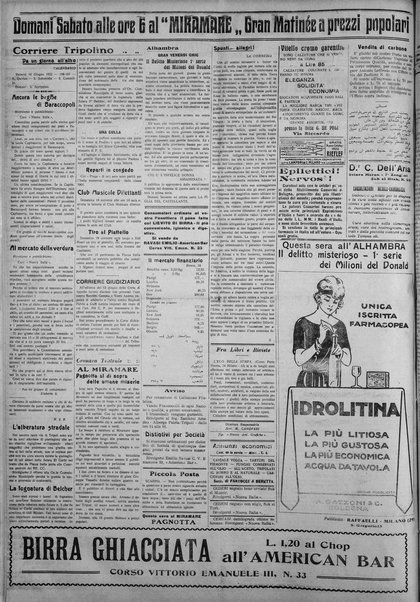 La nuova Italia : giornale quotidiano illustrato della Tripolitania e Cirenaica