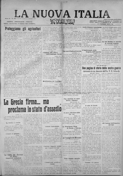 La nuova Italia : giornale quotidiano illustrato della Tripolitania e Cirenaica