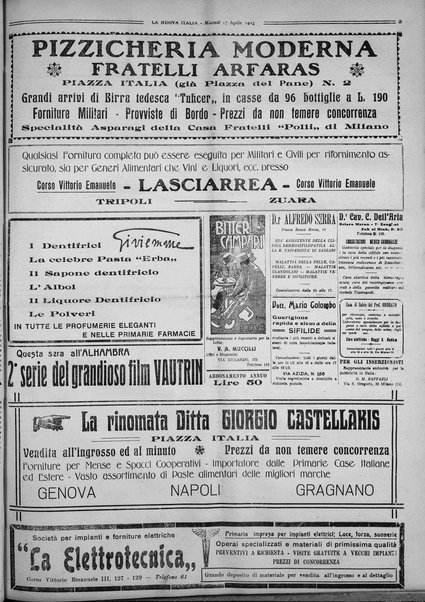 La nuova Italia : giornale quotidiano illustrato della Tripolitania e Cirenaica