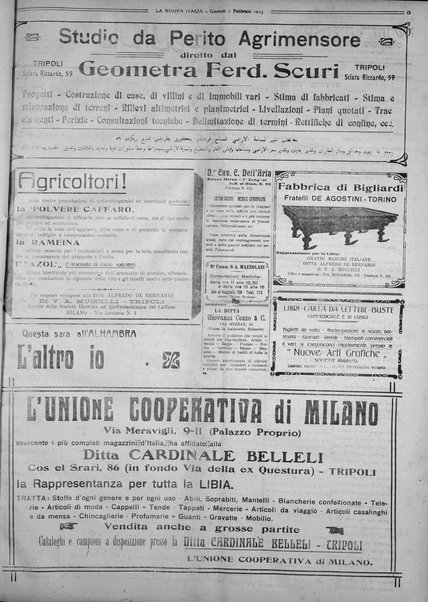 La nuova Italia : giornale quotidiano illustrato della Tripolitania e Cirenaica