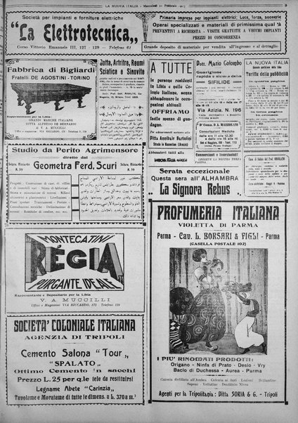 La nuova Italia : giornale quotidiano illustrato della Tripolitania e Cirenaica