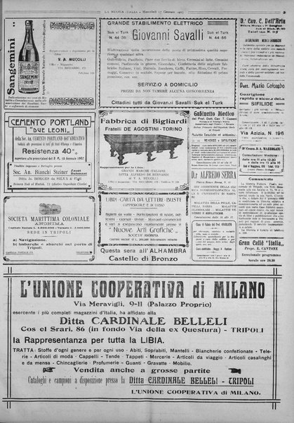 La nuova Italia : giornale quotidiano illustrato della Tripolitania e Cirenaica