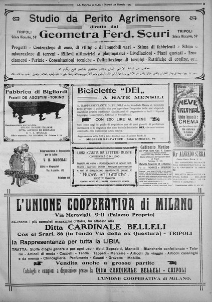 La nuova Italia : giornale quotidiano illustrato della Tripolitania e Cirenaica