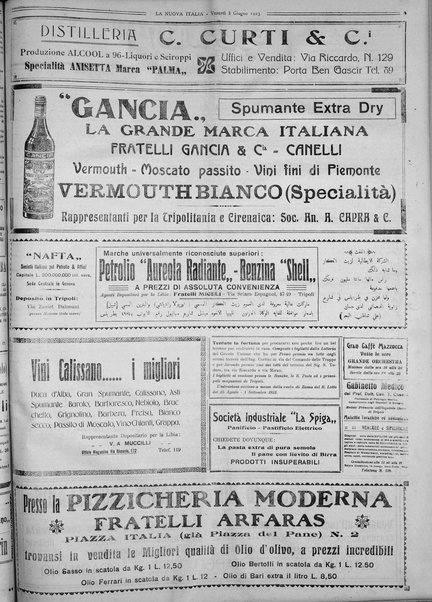 La nuova Italia : giornale quotidiano illustrato della Tripolitania e Cirenaica