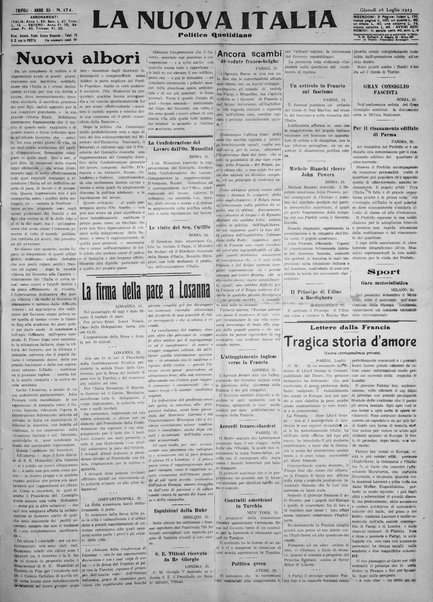 La nuova Italia : giornale quotidiano illustrato della Tripolitania e Cirenaica