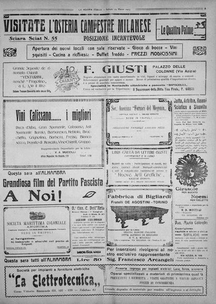 La nuova Italia : giornale quotidiano illustrato della Tripolitania e Cirenaica