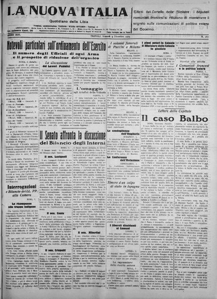 La nuova Italia : giornale quotidiano illustrato della Tripolitania e Cirenaica