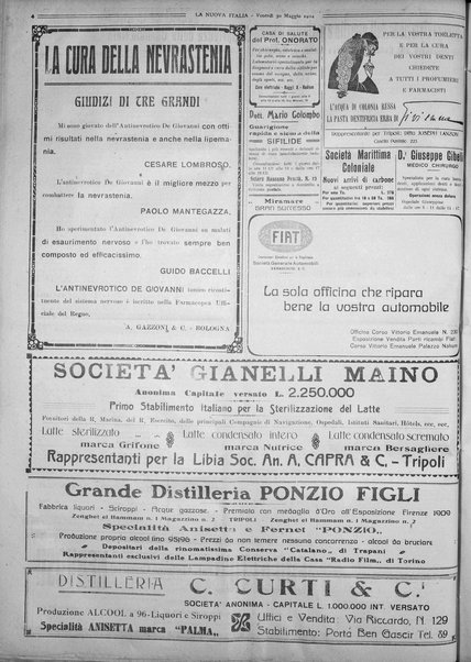 La nuova Italia : giornale quotidiano illustrato della Tripolitania e Cirenaica