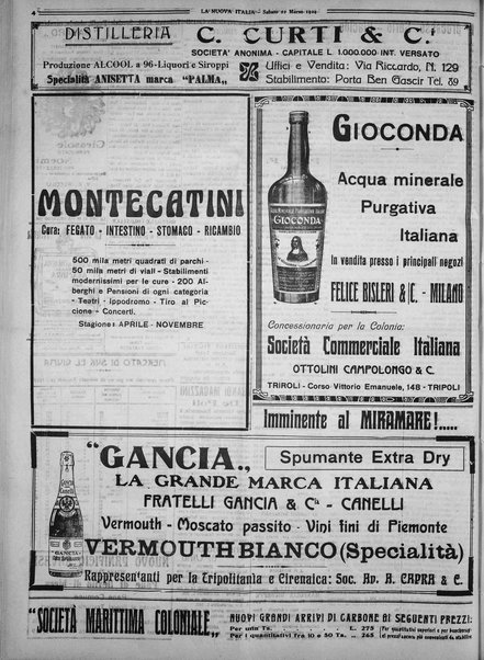 La nuova Italia : giornale quotidiano illustrato della Tripolitania e Cirenaica