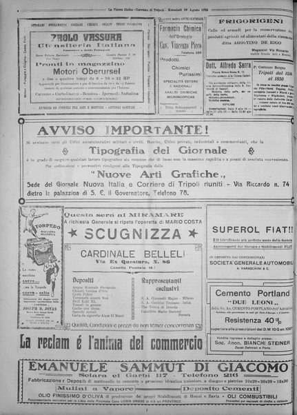 La nuova Italia : giornale quotidiano illustrato della Tripolitania e Cirenaica