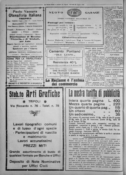 La nuova Italia : giornale quotidiano illustrato della Tripolitania e Cirenaica