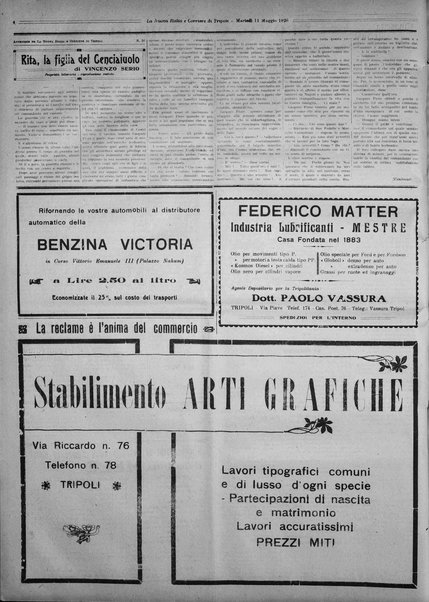 La nuova Italia : giornale quotidiano illustrato della Tripolitania e Cirenaica