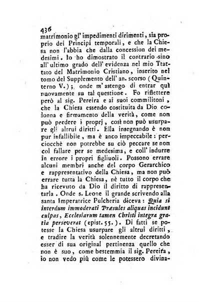 Giornale ecclesiastico di Roma. Supplemento