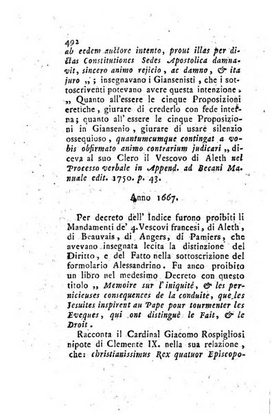 Giornale ecclesiastico di Roma. Supplemento