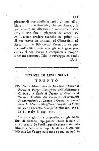 Giornale ecclesiastico di Roma. Supplemento