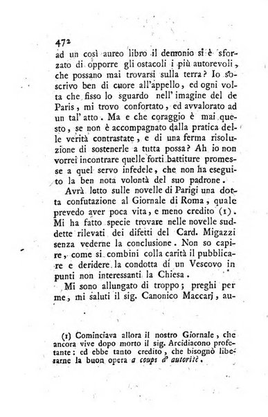 Giornale ecclesiastico di Roma. Supplemento