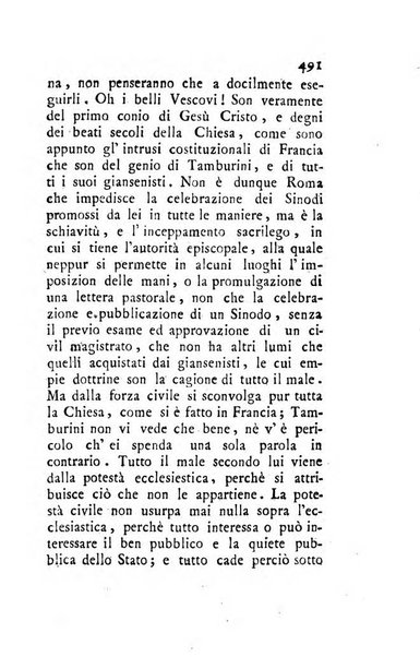 Giornale ecclesiastico di Roma. Supplemento