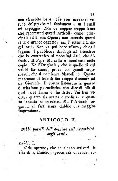 Giornale ecclesiastico di Roma. Supplemento