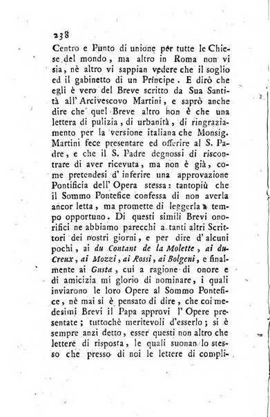 Giornale ecclesiastico di Roma. Supplemento