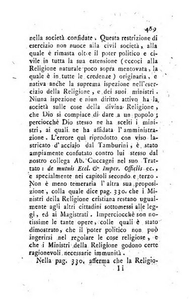 Giornale ecclesiastico di Roma. Supplemento