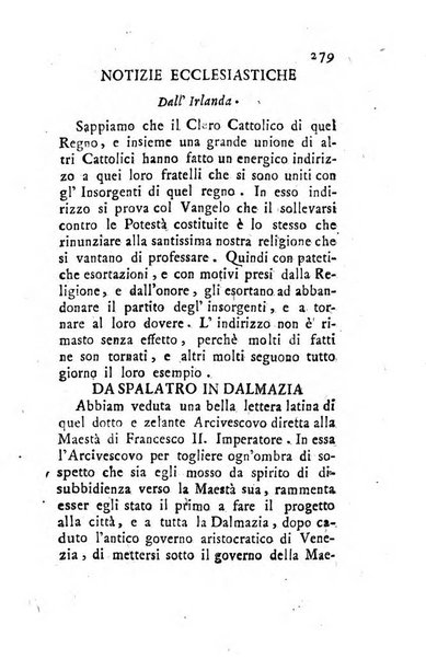 Giornale ecclesiastico di Roma. Supplemento