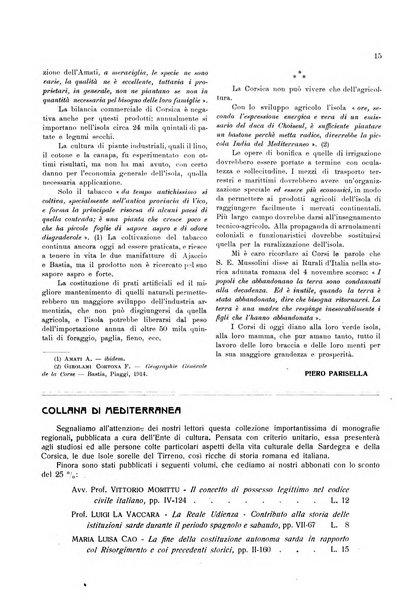 Mediterranea rivista mensile di cultura e di problemi isolani