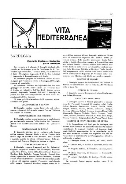 Mediterranea rivista mensile di cultura e di problemi isolani