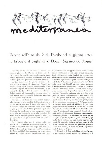 Mediterranea rivista mensile di cultura e di problemi isolani