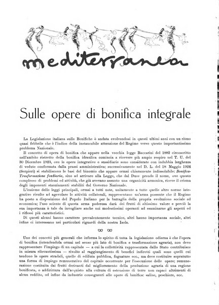 Mediterranea rivista mensile di cultura e di problemi isolani