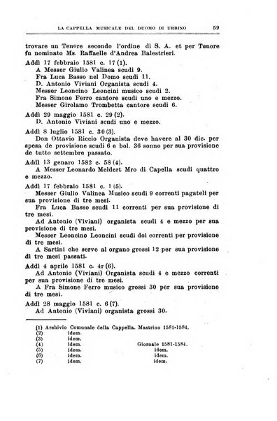 Note d'archivio per la storia musicale periodico trimestrale