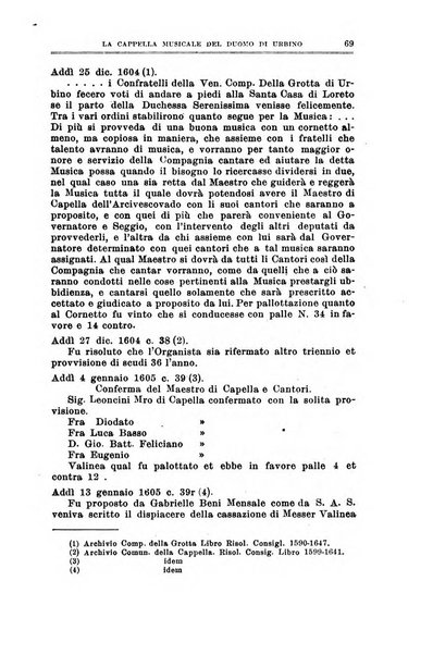 Note d'archivio per la storia musicale periodico trimestrale