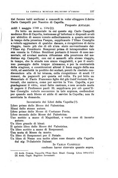 Note d'archivio per la storia musicale periodico trimestrale