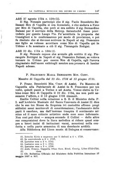 Note d'archivio per la storia musicale periodico trimestrale