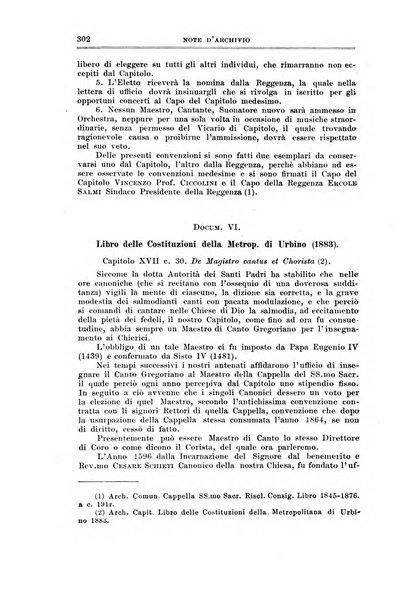 Note d'archivio per la storia musicale periodico trimestrale