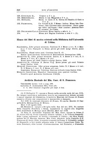 Note d'archivio per la storia musicale periodico trimestrale