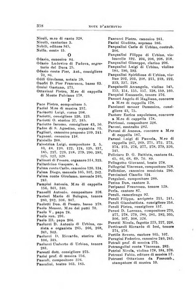 Note d'archivio per la storia musicale periodico trimestrale