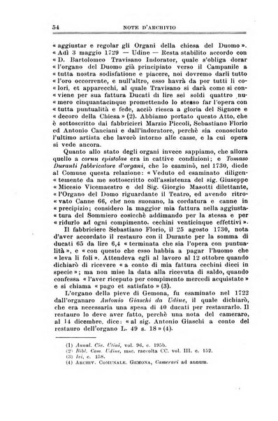 Note d'archivio per la storia musicale periodico trimestrale