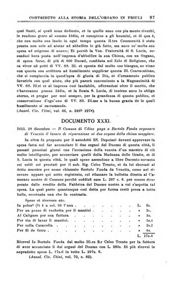 Note d'archivio per la storia musicale periodico trimestrale