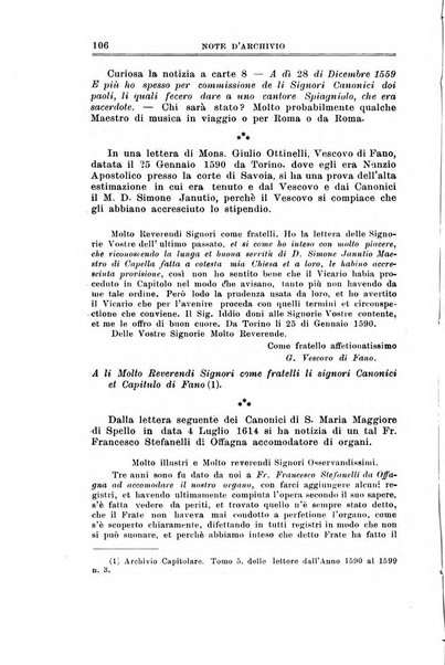 Note d'archivio per la storia musicale periodico trimestrale