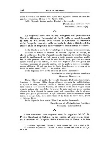 Note d'archivio per la storia musicale periodico trimestrale